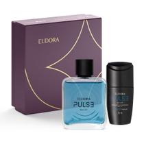 Presente Pulse Boost: Colônia 100ml + Desodorante Antitranspirante Roll On 55ml + Caixa Eudora P