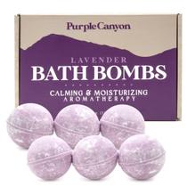 Presente relaxante Bath Bombs Purple Canyon Lavender para mulheres