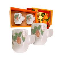 Presente Solidário Amigos do Bem Xícaras de Cerâmica Artesanal para Café LC7