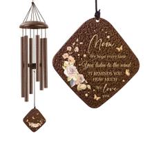 Presente Wind Chimes JMSuertes Mom de 32 polegadas com acabamento em bronze para mamãe Presente Wind Chimes JMSuertes Mom de 32 polegadas com acabamento em bronze para mamãe