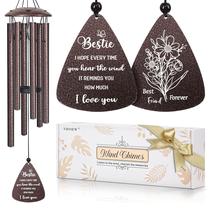 Presente Wind Chimes Vifoew Bestie de 32 polegadas de bronze para mulheres Presente Wind Chimes Vifoew Bestie de 32 polegadas de bronze para mulheres
