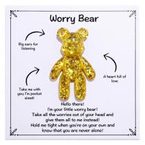 Presente Worry Bear Aesnefe Pocket Bear Hug para alívio da ansiedade
