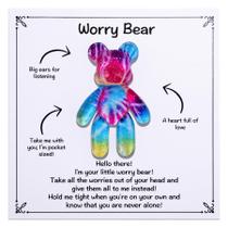 Presente Worry Bear Aesnefe Pocket Bear Hug para alívio da ansiedade