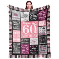 Presentes de 60º aniversário da Throw Blanket Ivivis para mulheres 152x127cm