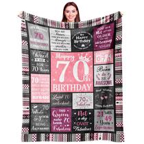 Presentes de 70º aniversário da Throw Blanket Ivivis para mulheres 152x127cm