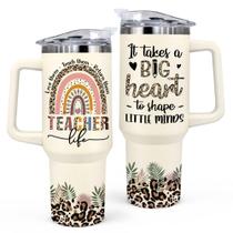 Presentes de agradecimento a professores GOOLERY para mulheres, presentes para professores para mulheres Presentes para professores na semana de agradecimento, final de ano, aniversário, Natal e volta às aulas Copo para professores, copo para professores de 40 onças