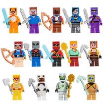 Presentes De Aniversário Das Crianças Personagem Dos Desenhos Animados Mini Bonecas Blocos De