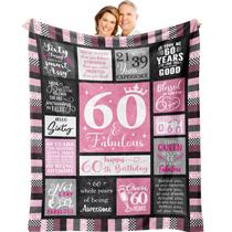 Presentes de aniversário de 60 anos da Throw Blanket Atokker para mulheres 152x127cm