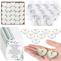 Presentes de Casamento Threlaco: 150 Conjuntos de Velas em Formato de Coração com Cartões