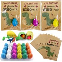 Presentes de Dia dos Namorados, cartão para incubação de ovos de dinossauro, pacote com 24 unidades para crianças Presentes de Dia dos Namorados, cartão para incubação de ovos de dinossauro, pacote com 24 unidades para crianças