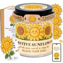Presentes de girassol Affirmation Jar LumenJar para mulheres