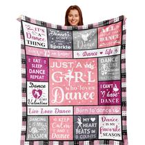Presentes de recital de dança Blanket Zolumy para meninas de 8 a 12 anos, 150 x 125 cm