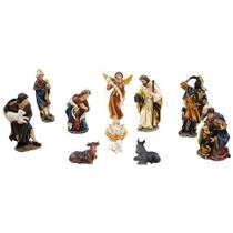 Presépio 11 Peças 10cm Lindo E Delicado - Enfeite Resina Presépio 11 Peças 10cm Lindo E Delicado - Enfeite Resina