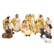 Presépio 11 Peças 12cm - Enfeite Resina Decoração Natalina Presépio 11 Peças 12cm - Enfeite Resina Decoração Natalina