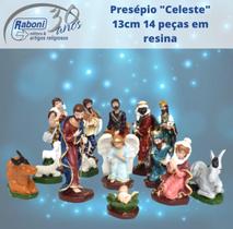 Presépio "Celeste" 13cm 14 peças - Raboni