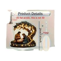 Presépio Clássico De Acrílico Para Decoração De Mesa, Sem Bateria, Para Casa E Escritório - others