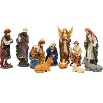 Presépio Com 11 Peças 29cm - Enfeite Resina - Infinity presentes