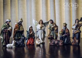 Presépio Completo 11 Peças 12,5 Cm Resina Importado Presépio Completo 11 Peças 12,5 Cm Resina Importado