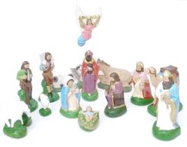 Presépio Completo Gesso 10 Cm 15 Peças - Enfeite Natal Presépio Completo Gesso 10 Cm 15 Peças - Enfeite Natal