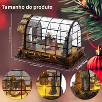 Presépio De Natal Em LED Animado, Figuras De Resina, Decoração De Fogueira Interna Para Casa, - others