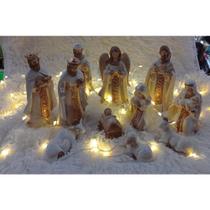 Presépio de Natal Em Porcelana 11 peças Presépio de Natal Em Porcelana 11 peças