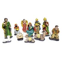 Presépio De Natal Em Resina 11 Peças Decoração Natalina Presépio De Natal Em Resina 11 Peças Decoração Natalina