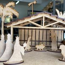 Presépio De Natal Estábulo Natalino Decoração Árvore Natal