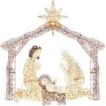 Presépio de Natal Externo com 190 Luzes LED - 6 Pés
