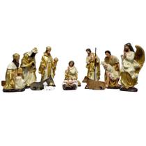 Presepio de Natal Luxuoso Minimalista Imponente Grande e Completo com 11 Estátuas - Fantasias Carol CRMS