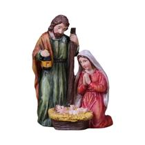 Presépio De Natal Para Mesa Com Luzes, Estátua Da Sagrada Família, Decoração Para Casa Presépio De Natal Para Mesa Com Luzes, Estátua Da Sagrada Família, Decoração Para Casa