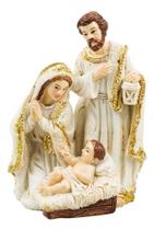 Presépio De Natal Sagrada Família 8.5cm Enfeite Resina - Taimes