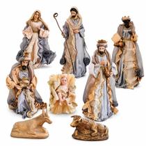 Presépio de Natal Seda Plus Luxo 8 Figuras 40cm Enfeite Natalino