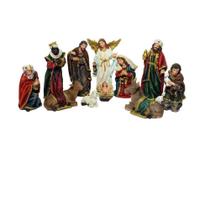 Presépio De Resina 11 Peças 15 Cm Presépio De Resina 11 Peças 15 Cm
