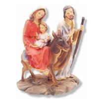 Presépio Em Resina Sagrada Família Enfeite Natalino Jesus - Rocie