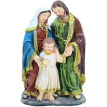 Presépio Estátuas Em Resina Sagrada Família Jesus 20cm