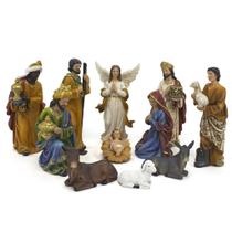Presépio Importado Resina 11 Peças 20 Cm Presépio Importado Resina 11 Peças 20 Cm