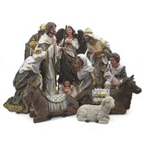 Presépio Importado Resina 11 Peças 30cm - Jesus e Mais Presépio Importado Resina 11 Peças 30cm - Jesus e Mais