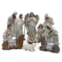 Presépio Importado Resina 11 Peças 33 Cm Presépio Importado Resina 11 Peças 33 Cm