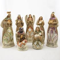 Presépio Importado Resina 7 Peças 27 cm Presépio Importado Resina 7 Peças 27 cm