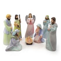 Presépio Importado Resina 8 Peças 16 Cm Presépio Importado Resina 8 Peças 16 Cm