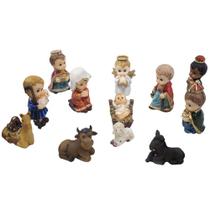 Presépio Infantil 12 Peças - Enfeite Resina