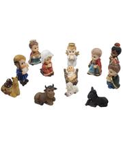 Presépio Infantil Com 12 Peças - Enfeite Resina