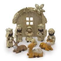 Presépio Infantil Importado Resina 10 Peças 8 Cm Presépio Infantil Importado Resina 10 Peças 8 Cm