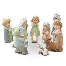 Presépio Infantil Importado Resina 11 Peças 10 cm Presépio Infantil Importado Resina 11 Peças 10 cm