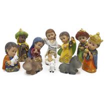 Presépio Infantil Importado Resina 11 Peças 14 cm