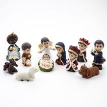 Presépio Infantil Resina 11 Peças 6 cm Presépio Infantil Resina 11 Peças 6 cm