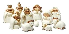 Presépio Natal 11 Peças Porcelana Importada 9cm Presépio Natal 11 Peças Porcelana Importada 9cm
