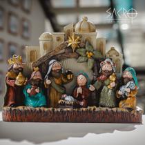 Presépio Natal Baby 30cm Resina Completo Infantil Importada Presépio Natal Baby 30cm Resina Completo Infantil Importada