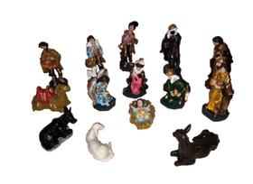 presépio natal em resina 14 imagens altíssimo detalhes 13cm presépio natal em resina 14 imagens altíssimo detalhes 13cm