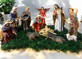 Presépio Natal Extra Grande Premium 11 Peças Até 30cm